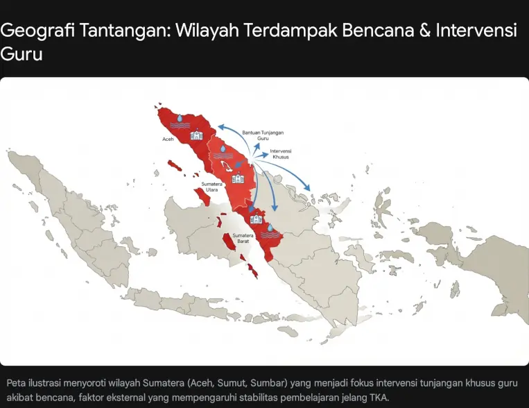 geografi tantangan wilayah terdampak bencana intervensi guru