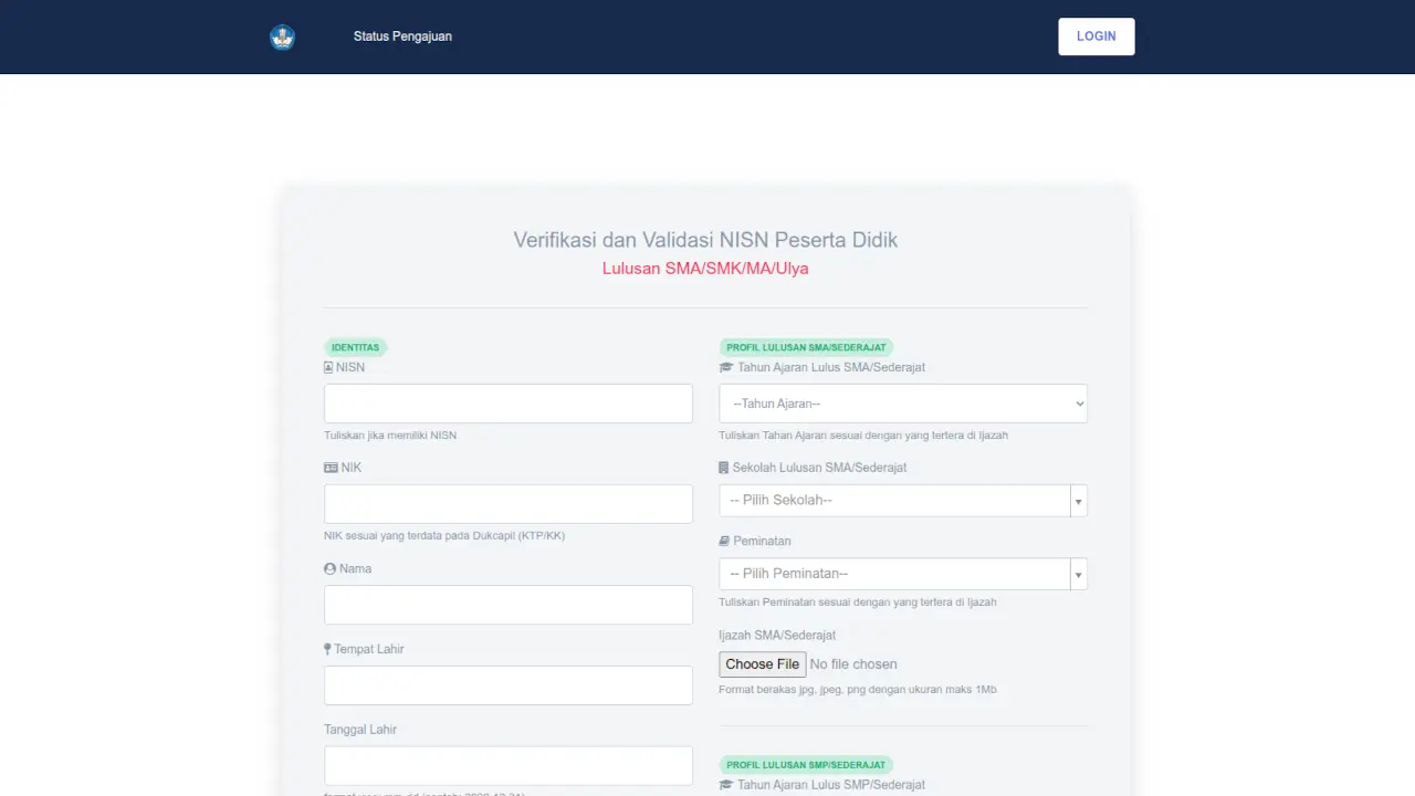 Kendala SNPMB 2026: Solusi "Data Tidak Ditemukan" Lewat Verval NISN, Bukan Daftar Ulang