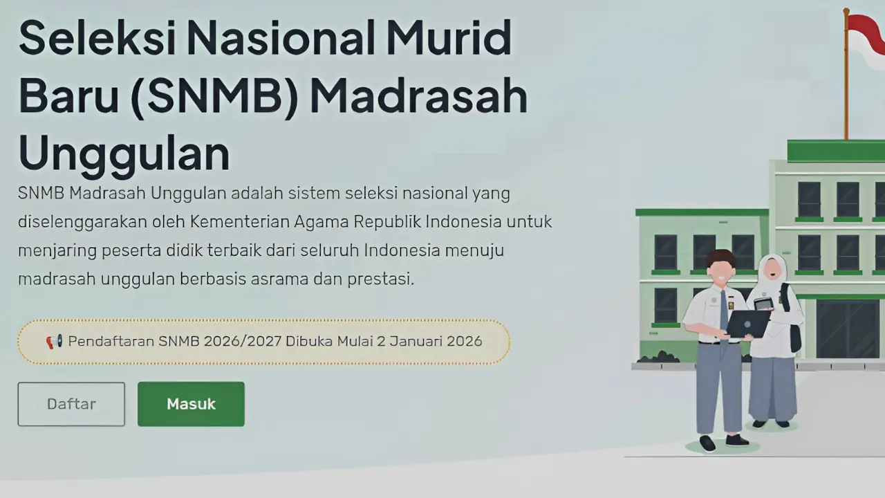 Ledakan Minat Madrasah Unggul: SNMB 2026 Tembus 37 Ribu Pendaftar di Hari Pertama
