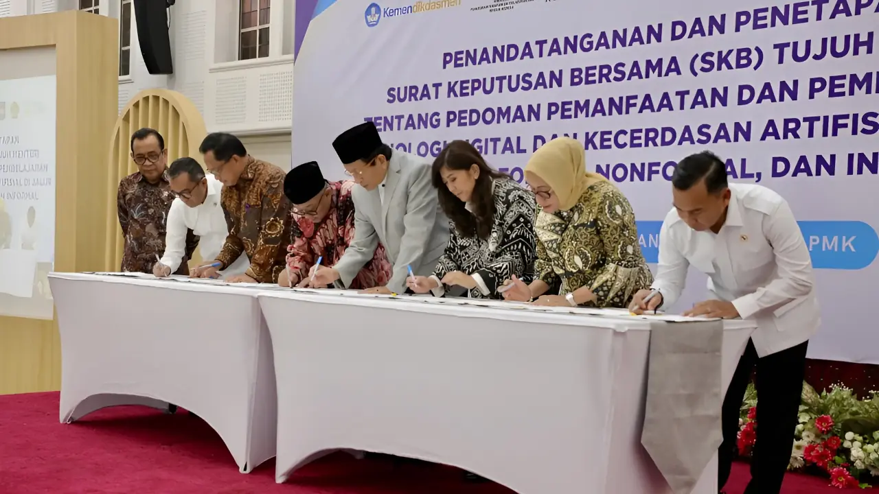 Sah! SKB 7 Menteri Atur Batas Aman AI di Sekolah, Mahasiswa Wajib Cantumkan 'AI Statement'