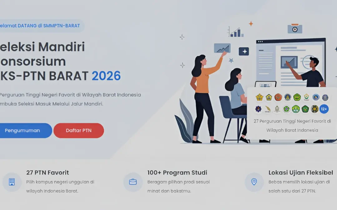 Pendaftaran SMM PTN-BARAT 2026 Dibuka 4 Mei, Cek Biaya & Syarat Gap Year