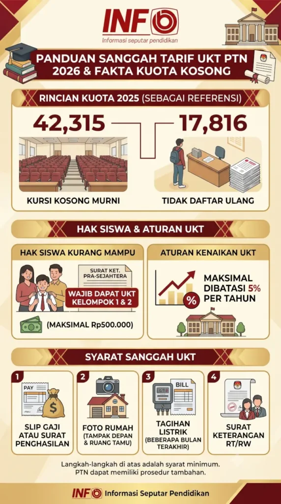Stella Christie Luruskan Polemik 60 Ribu Camaba PTN 2026 1 Infografis Panduan Sanggah Tarif UKT PTN 2026 & Fakta Kuota Kosong