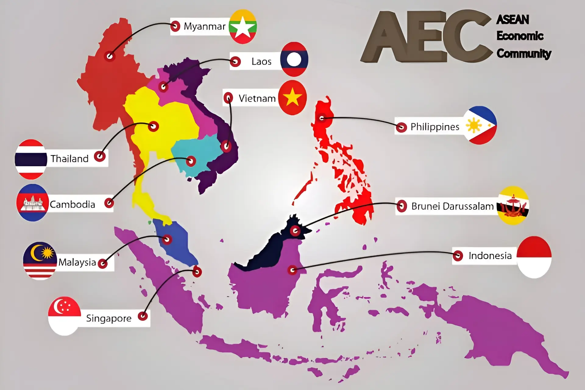Peta Negara-negara ASEAN - Persaingan pendidikan dengan skor PISA OECD
